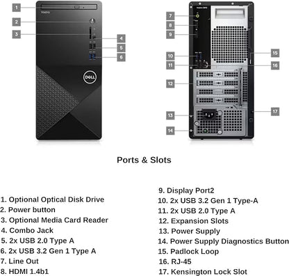 Dell Vostro 3910 Tower – Core i5 12th Gen / 8GB / 512GB SSD (Open Box - Demo)